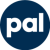 the word pal inside a navy circle logo